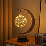 LED Ball Lamp Wrought Iron Moon Lamp